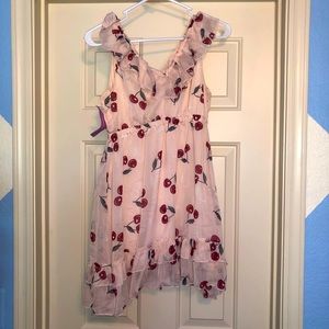 Tramp brand cherries mini-dress, new with tags.